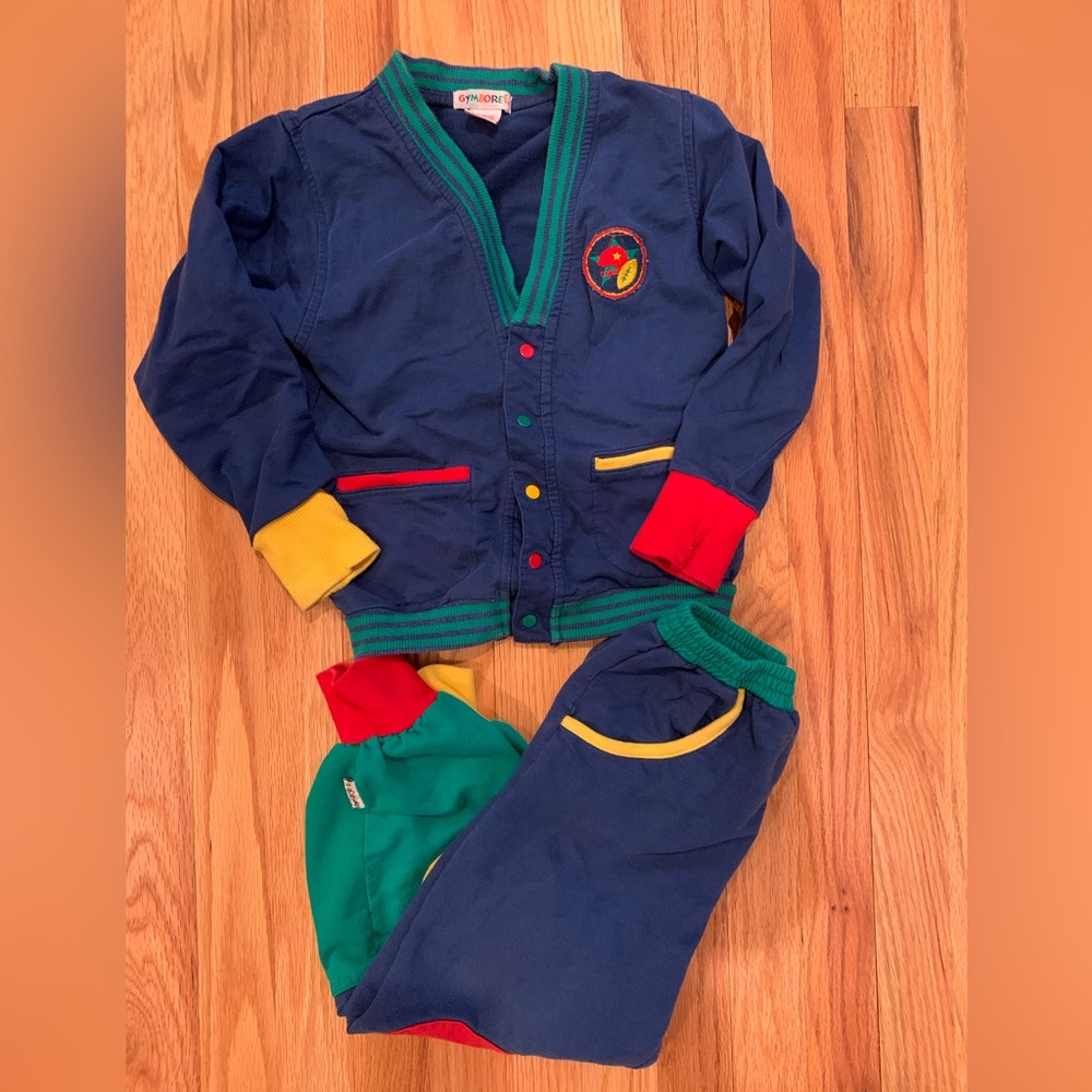 Gymboree Vintage Color Block 2pc, pants & jacket Sz XL